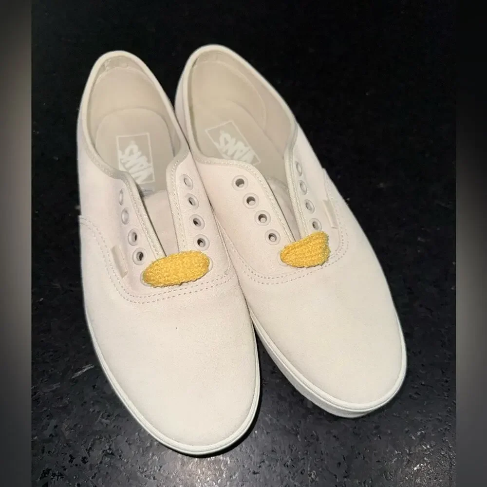 NEW Vans Authentic Beige Lowpro Fat Lace Yarrow Skate Shoes Women’s Size 9